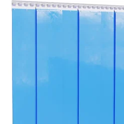 Décorations-vidaXL Rideau de porte 200 mmx1,6 mm 10 m PVC Bleu