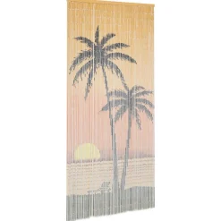 vidaXL Rideau de porte contre insectes Bambou 90 x 200 cm