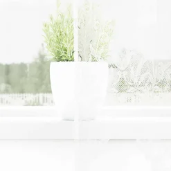 vidaXL Rideau en Dentelle avec des rideaux Blanc 80 x 150 cm Polyester