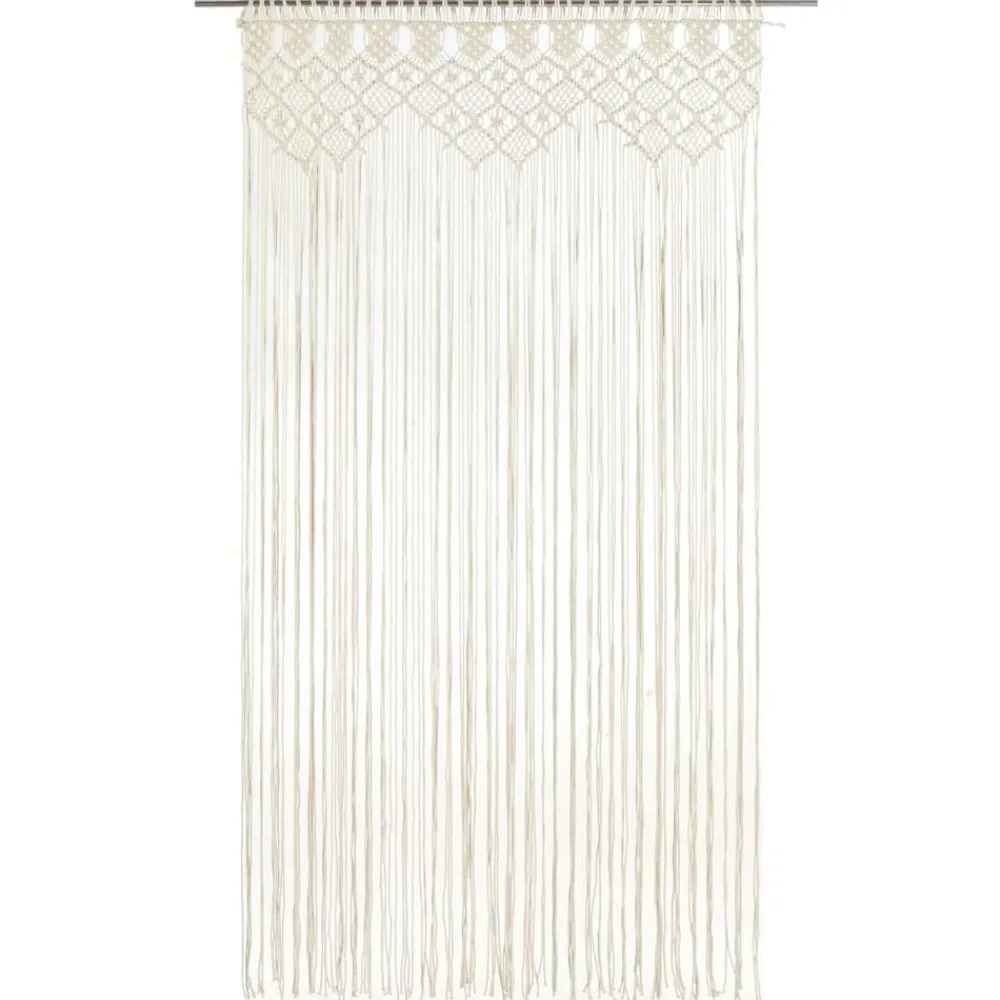 vidaXL Rideau en macramé 140x240 cm Coton