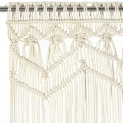 vidaXL Rideau en macramé 140x240 cm Coton
