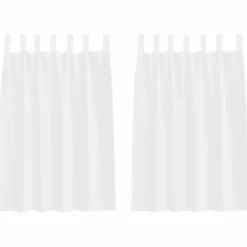 vidaXL Rideau en Voile 2 pcs 140 x 140 cm Polyester