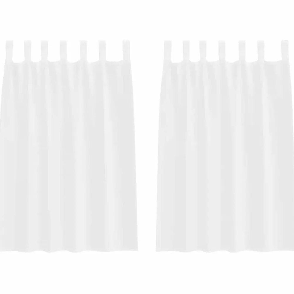 vidaXL Rideau en Voile 2 pcs 140 x 140 cm Polyester