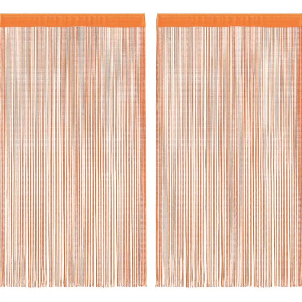 vidaXL Rideaux à fils 2 pcs 100x250 cm