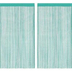 vidaXL Rideaux à fils 2 pcs 100x250 cm
