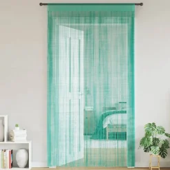vidaXL Rideaux à fils 2 pcs 100x250 cm