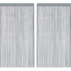 vidaXL Rideaux à fils 2 pcs 100x250 cm