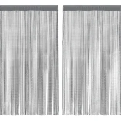vidaXL Rideaux à fils 2 pièces 100x250 cm
