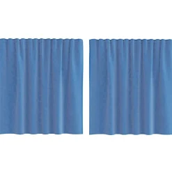 vidaXL Rideaux en voile avec passe-tringles 2 pcs