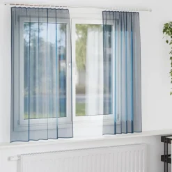vidaXL Rideaux en voile avec passe-tringles 2 pcs