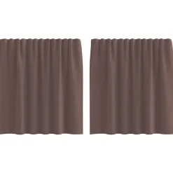 vidaXL Rideaux en voile avec passe-tringles 2 pcs