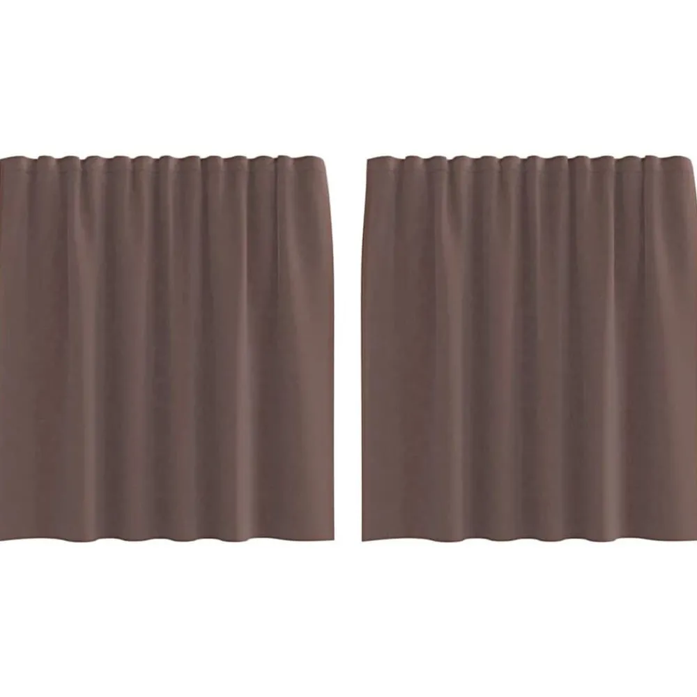vidaXL Rideaux en voile avec passe-tringles 2 pcs
