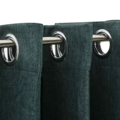 vidaXL Rideaux occultants Aspect lin avec œillets 2 pcs 140x175cm