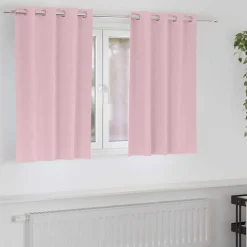 vidaXL Rideaux occultants avec anneaux 2 pcs 140 x 140 cm