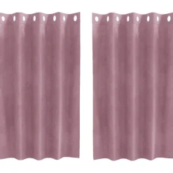 vidaXL Rideaux occultants 2 pcs 140 x 140 cm Velours