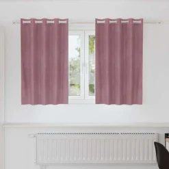 vidaXL Rideaux occultants 2 pcs 140 x 140 cm Velours