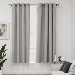 vidaXL Rideaux occultants Aspect lin avec œillets 2 pcs 140x175cm