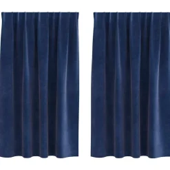 vidaXL Rideaux occultants 2 pcs 140 x 140 cm Velours