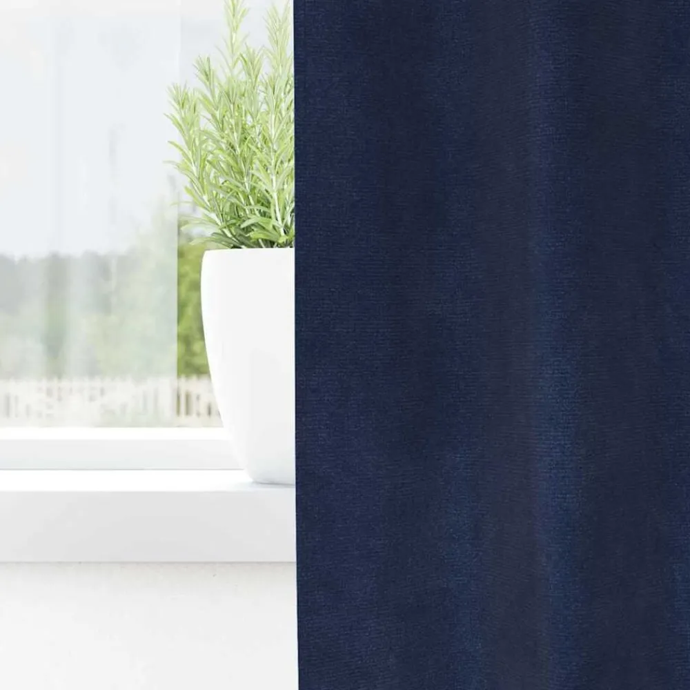 vidaXL Rideaux occultants 2 pcs 140 x 140 cm Velours
