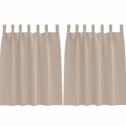 vidaXL Rideaux occultants avec anneaux 2 pcs 140 x 140 cm