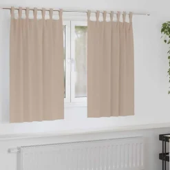 vidaXL Rideaux occultants avec anneaux 2 pcs 140 x 140 cm