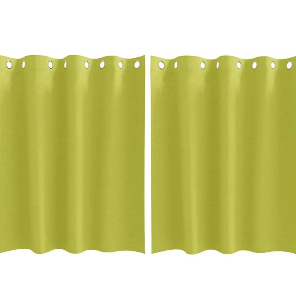 vidaXL Rideaux occultants avec anneaux 2 pcs 140 x 140 cm