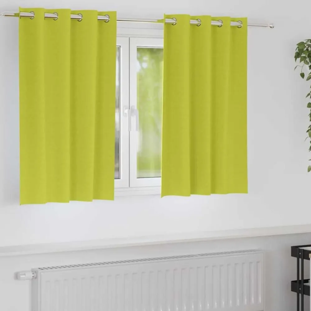 vidaXL Rideaux occultants avec anneaux 2 pcs 140 x 140 cm
