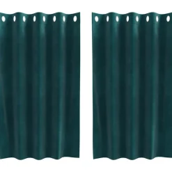 vidaXL Rideaux occultants 2 pcs 140 x 140 cm Velours