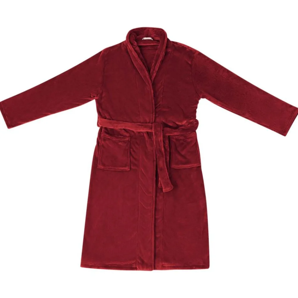 vidaXL Robe de bain sans capuche s Flanelle
