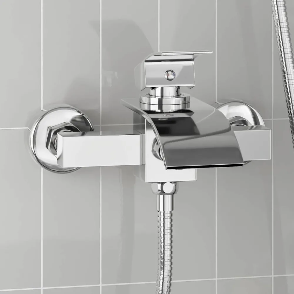 Plomberie-vidaXL Robinet de Douche Mixer G 1 / 2 pouces Chrome
