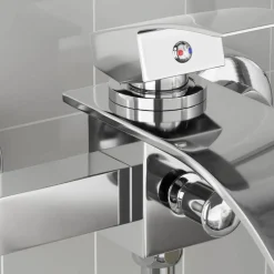 Plomberie-vidaXL Robinet de Douche Mixer G 1 / 2 pouces Chrome