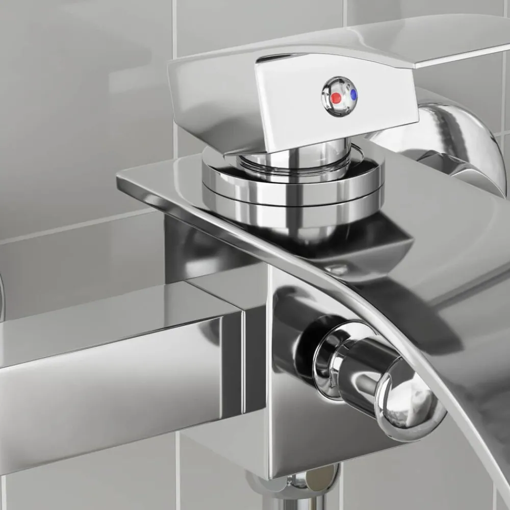 Plomberie-vidaXL Robinet de Douche Mixer G 1 / 2 pouces Chrome