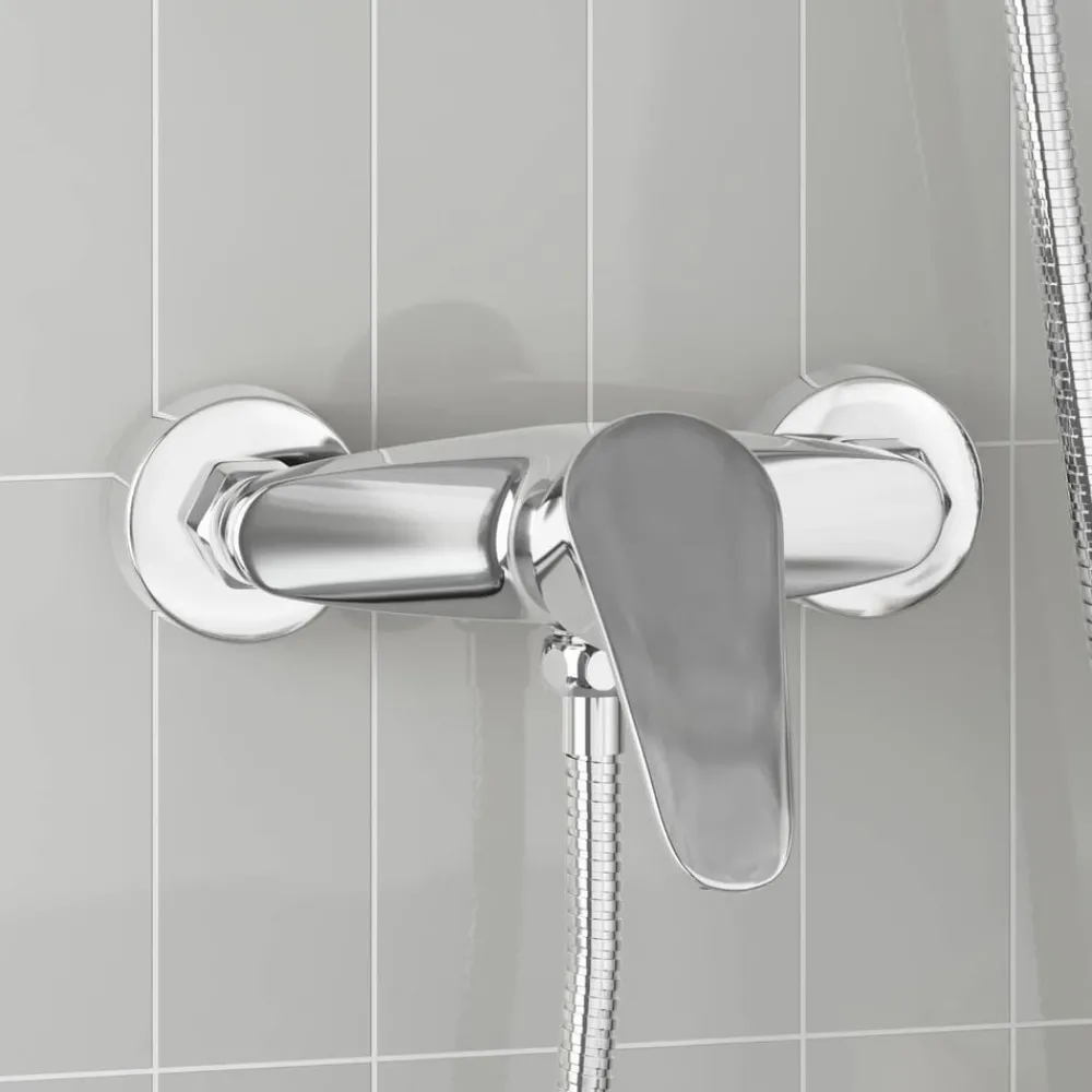 Plomberie-vidaXL Robinet de Douche Mixer G 1 / 2 pouces Chrome