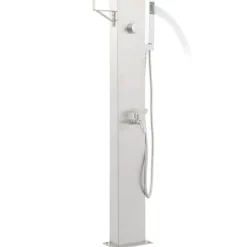 Piscine & Spa-vidaXL Robinet de douche de jardin 110 cm Acier inoxydable