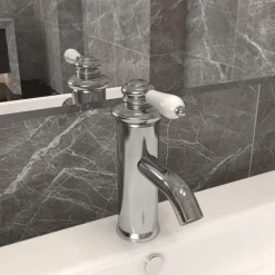 vidaXL Robinet de lavabo de salle de bain é 130x180 mm