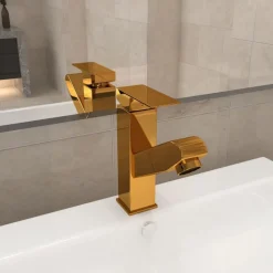 vidaXL Robinet de lavabo rétractable Finition e 157x172 mm