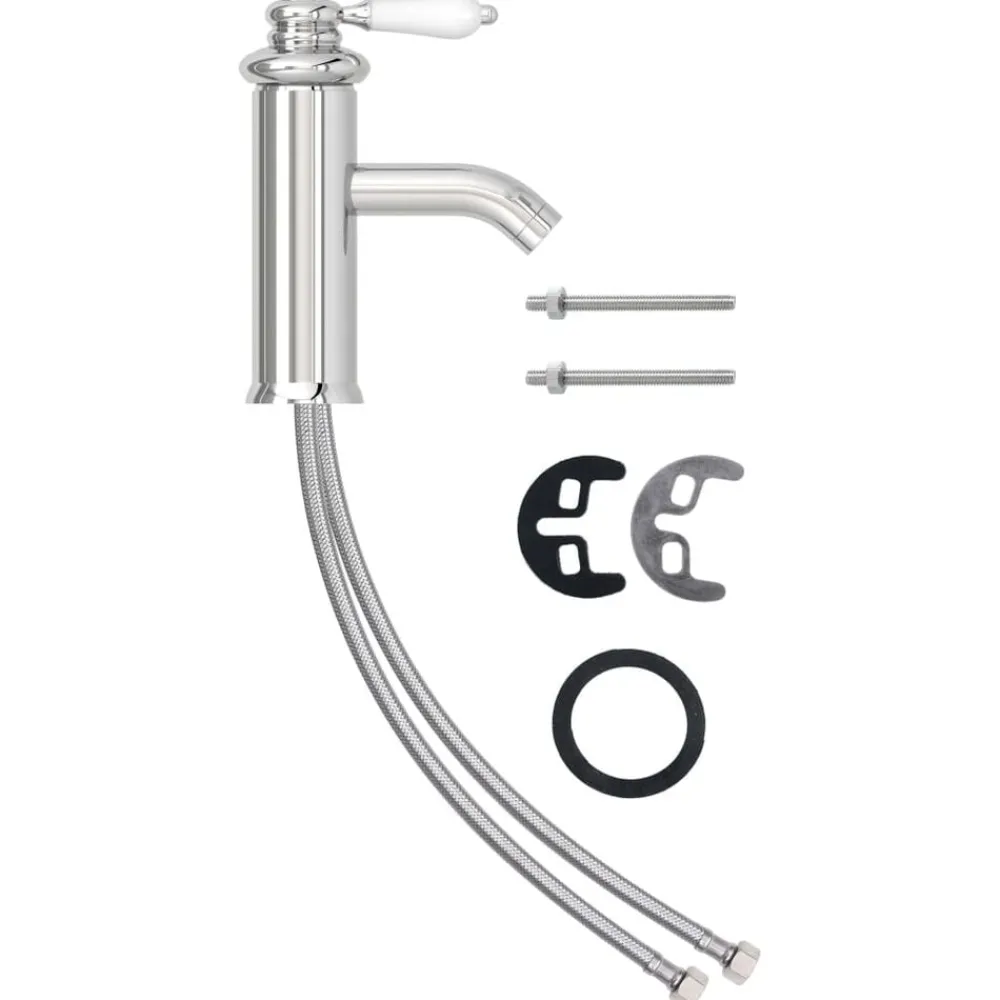 Plomberie-vidaXL Robinet de lavabo de salle de bain 130x180 mm finition chromée