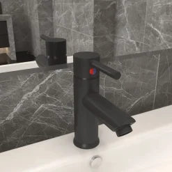 vidaXL Robinet de lavabo de salle de bain 130x176 mm