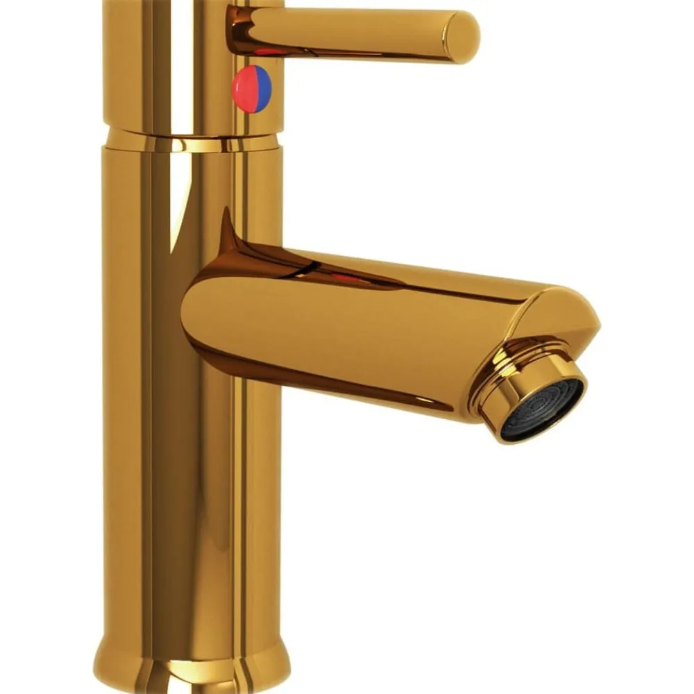 vidaXL Robinet de lavabo de salle de bain 130x176 mm