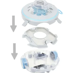 vidaXL Robot nettoyeur de piscine sans fil 27 W
