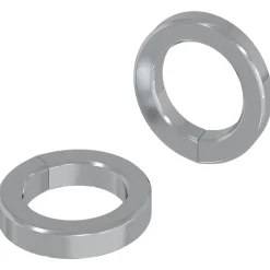 vidaXL Rondelle ressort 2 pcs Blanc 13 x 1 mm Fer