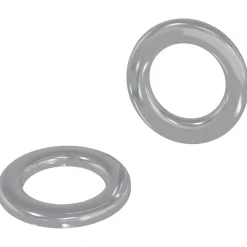 Accessoires De Quincaillerie-vidaXL Rondelles 2 pcs Argenté 10 x 10 x 0,8 mm Fer