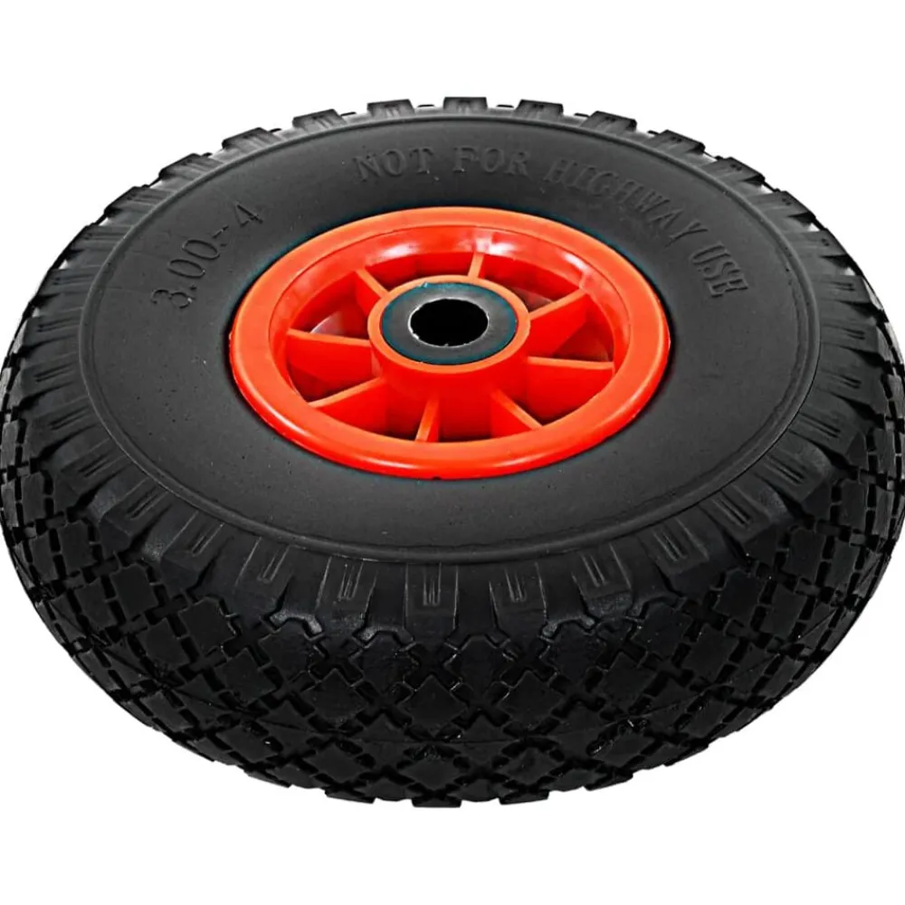 vidaXL Roue de diable 2 pcs PU solide 3.00-4 (260 x 85 mm)