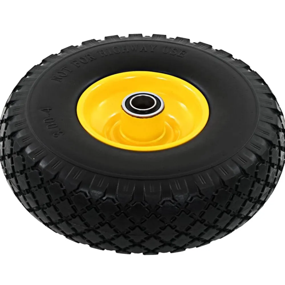 Manutention De Matériaux-vidaXL Roue de diable 2 pcs PU solide 3.00-4