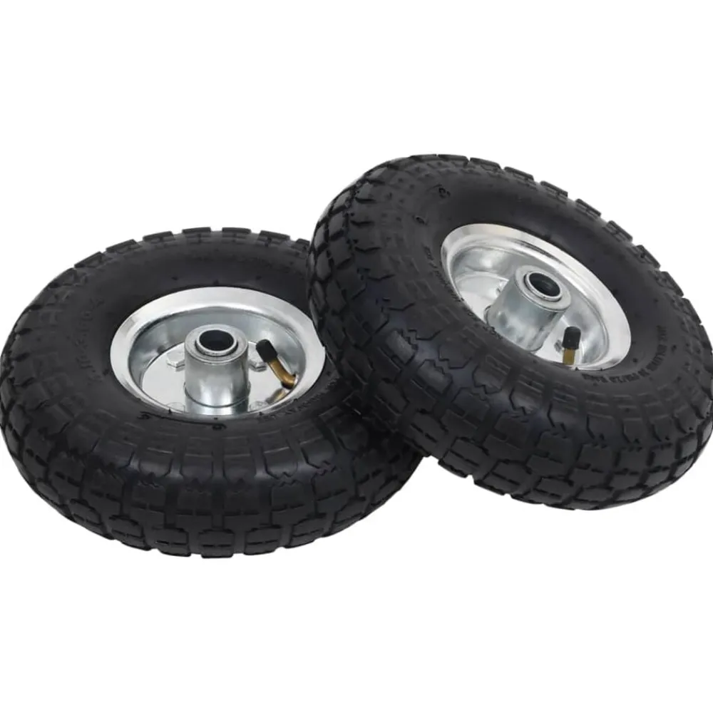 vidaXL Roue de diable 2 pcs Caoutchouc 4.10/3.50-4 (260 x 83 mm)