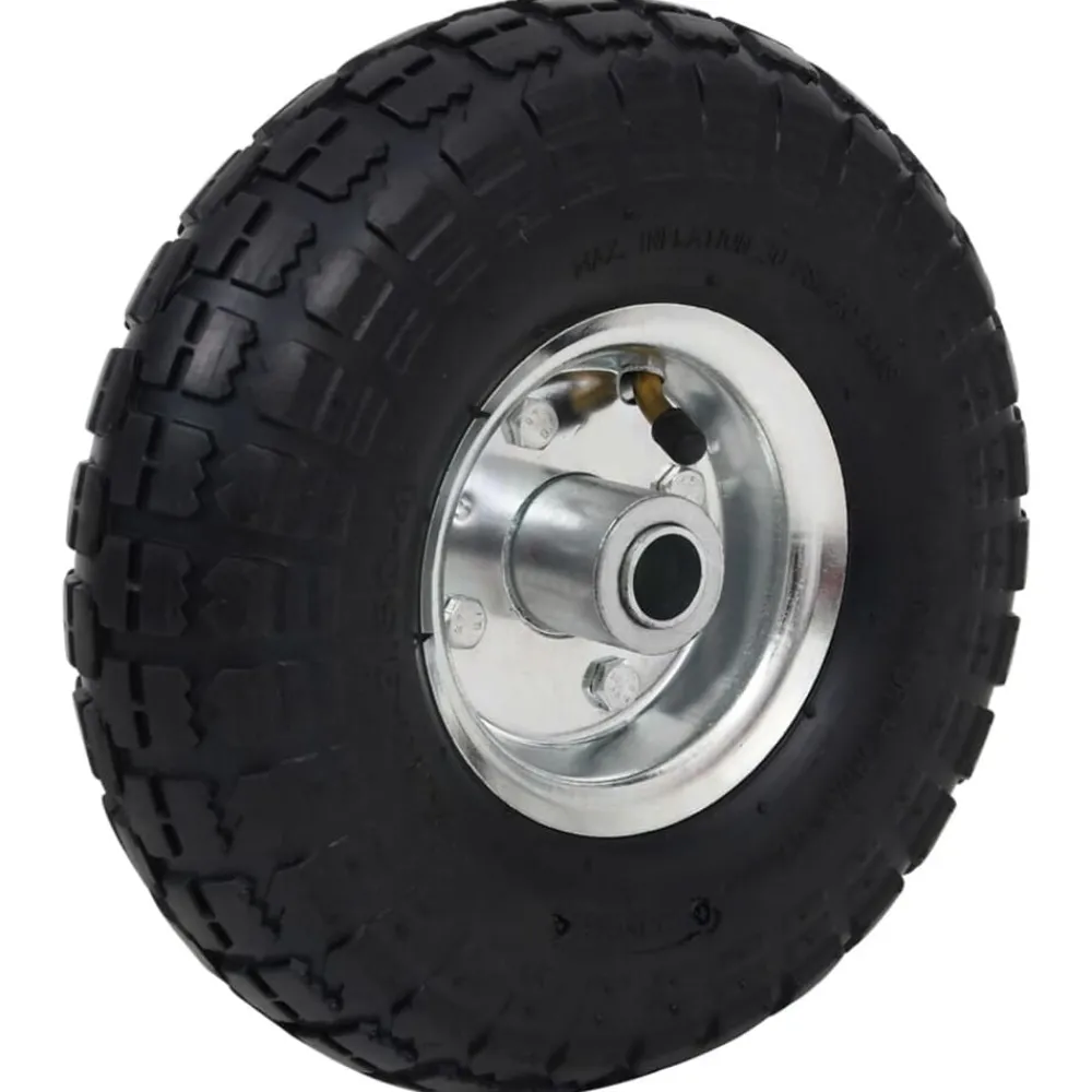 vidaXL Roue de diable 2 pcs Caoutchouc 4.10/3.50-4 (260 x 83 mm)