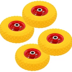 vidaXL Roues de diable 4 pcs PU solide 3.00-4 (245x82)