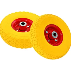 vidaXL Roues de diable 4 pcs PU solide 3.00-4 (245x82)