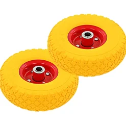 vidaXL Roues de diable 4 pcs PU solide 3.00-4 (245x82)