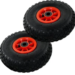 Manutention De Matériaux-vidaXL Roues de diable 2 pcs Caoutchouc 3.00-4 (245x82)